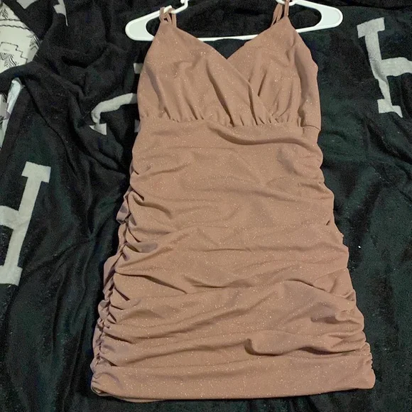 Dresses | Dusty Rose Glitter Dress | Poshmark